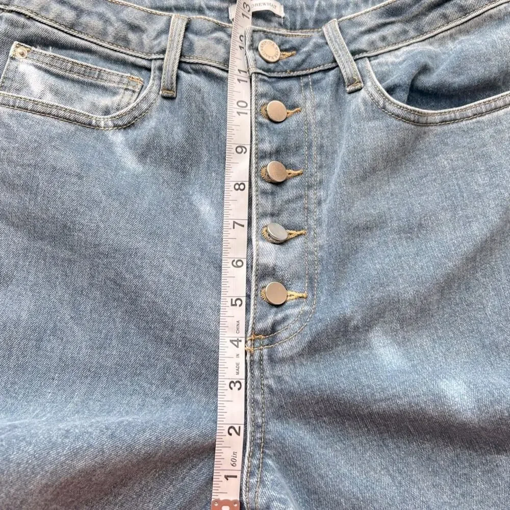 WeWoreWhat The Danielle High Rise Distressed Jeans Size 30 - Picture 10 of 12